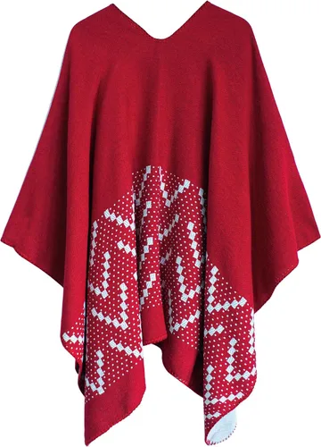 Miniatura 62 de Urban CoCo Poncho de colores para mujer, chal con frente abierto, color en bloques