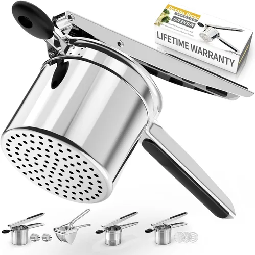 Miniatura 9 de SPEENSUN Potato Ricer, Heavy Duty Stainless Steel Potato Masher for Fluffy Mashed potatoes & Baby Food Dishwasher Safe, Easy Clean Ricer for