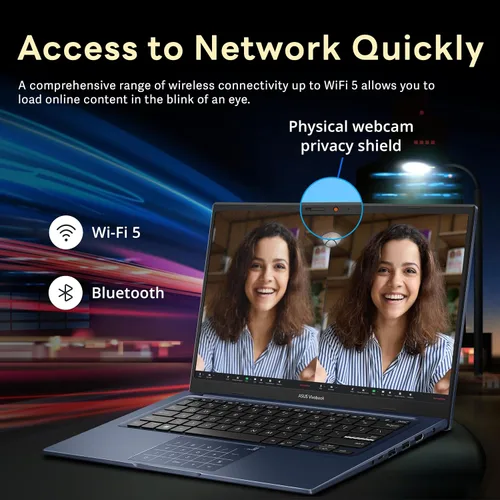 Miniatura 6 de ASUS Vivobook - Laptop empresarial FHD de 14 pulgadas, Intel i7-1355U, 40 GB de RAM, 1.28 TB de almacenamiento