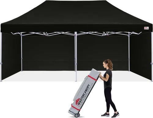 Miniatura 18 de MASTERCANOPY Carpa Plegable Resistente con Paredes Laterales (10x15, Blanco)