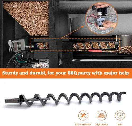 Miniatura 6 de Kit de bujes de motor de barrena de encendido directo de 17 pulgadas, repuesto para parrillas de pellets Traeger Eastwood 22, Fremont, Lil Tex Elite
