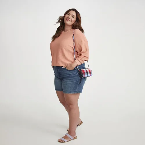 Miniatura 5 de Bolso cruzado todo en uno de algodón para mujer con protección RFID