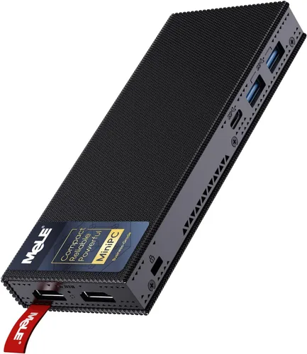 MeLE PCG02 Pro: Mini PC sin ventilador tipo stick N100 con 8GB de RAM y 256GB de almacenamiento, ganador del Reddot, Mini Computadora con Dual HDMI,
