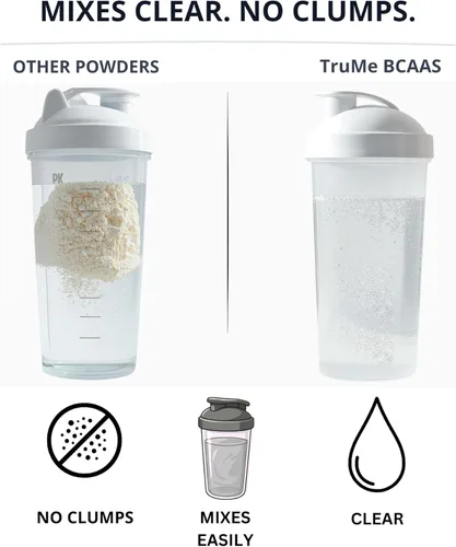 Miniatura 8 de TruMe - Polvo natural BCAA con electrolitos - Suplemento vegano después del entrenamiento - Sandía agria - Polvo de electrolitos potente sin azúcar