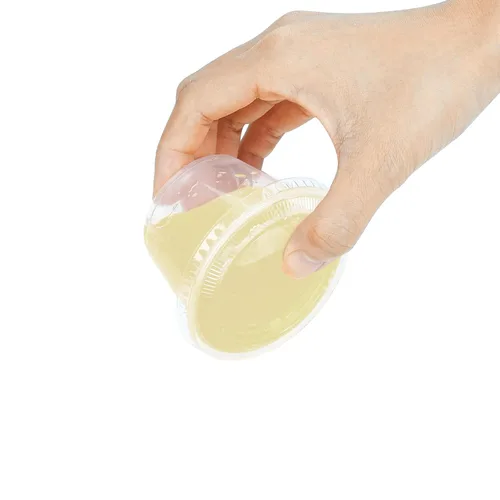 Miniatura 2 de TashiBox 4 oz vasos de plástico/porción tazas/tazas de souffle con tapas desechables, 100 conjuntos