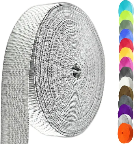 Miniatura 16 de Cinta de nailon de 1.5 pulgadas, correa de nailon resistente de 12 yardas, cinta de nailon duradera para equipo de interior o exterior, manualidades