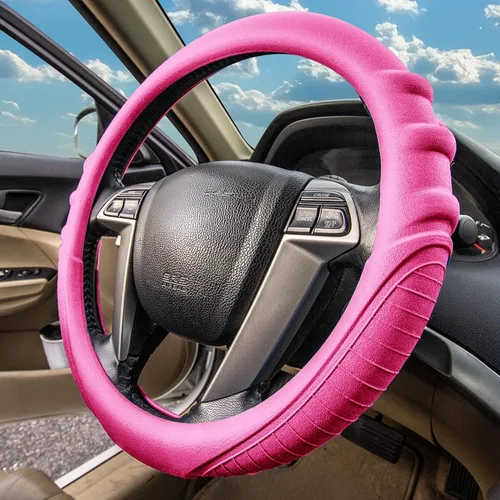 Miniatura 4 de Cubierta para volante FH Group, color rosa, rosado bebé