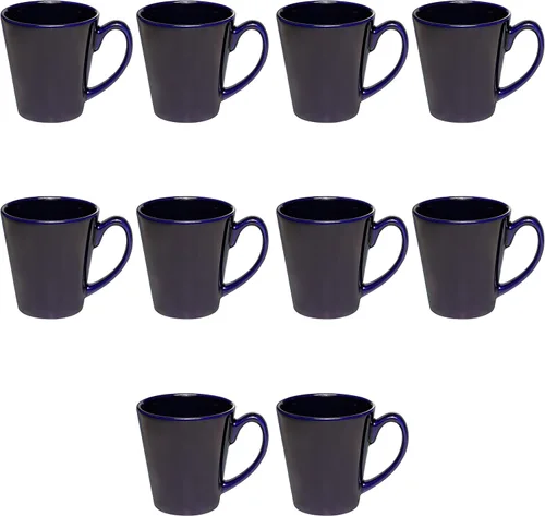 Miniatura 11 de DISCOUNT PROMOS Taza de café con leche de cerámica brillante personalizada de 12 onzas, juego de 10/50/100 unidades personalizadas, paquete a