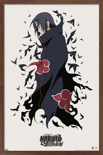 Miniatura 10 de Trends International Naruto Shippuden - Póster de pared de Itachi, 14.725 x 22.375 pulgadas, versión enmarcada de madera de granero