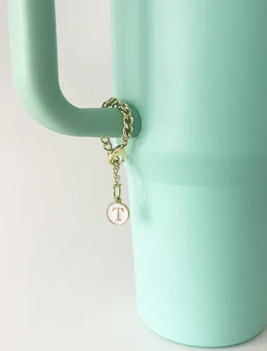 Miniatura 3 de Stanley Cup - 2 piezas de accesorios de letras con nombre de identificación inicial con mango personalizado para vaso Stanley
