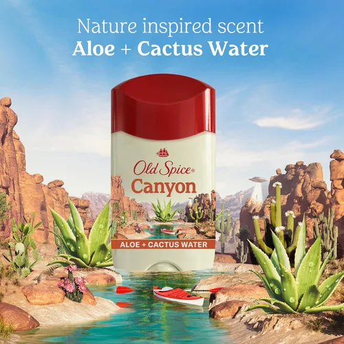 Miniatura 7 de Old Spice Antitranspirante y desodorante Canyon para hombre con aloe, protección contra olores 24/7, 2.6 onzas (paquete de 3)
