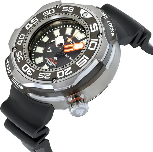 Miniatura 2 de Citizen Promaster Eco-Drive Movement Reloj para hombre con esfera negra BN7020-17E Negro Buceador