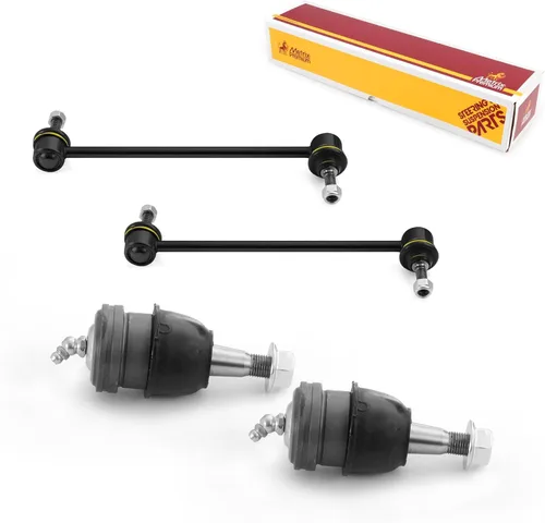 Miniatura 234 de Metrix Premium Chassis Parts - Juego de 4 piezas de articulación de rótula superior y barra estabilizadora delantera para Ford Ranger RWD 1998-2011