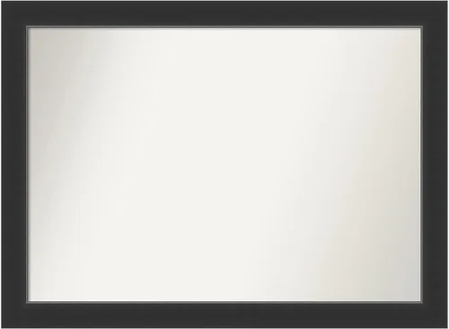 Miniatura 108 de Amanti Art Espejo personalizado, espejo de baño negro Astor, espejo de pared o espejo de tocador de baño sobre el fregadero (25 x 25 pulgadas)