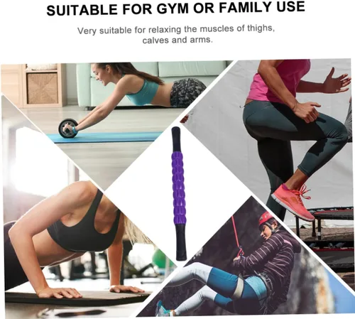Miniatura 3 de TIDTALEO Práctico rodillo muscular para masaje de tejido profundo, rueda de relajación de plástico para hombres y mujeres, mango ergonómico