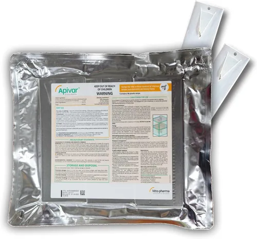 Mann Lake Apivar 2.0 Varroa - Tiras de tratamiento de ácaros, control Varroa para primavera y otoño, longitudes de tira adaptables para múltiples