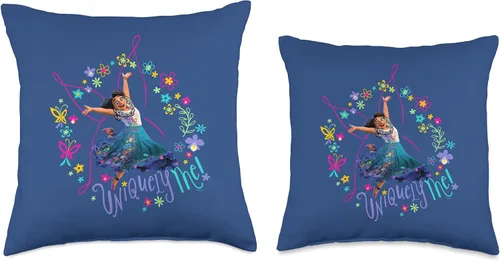 Miniatura 3 de Disney Encanto Mirabel Uniquely Me - Almohada de mariposa rosa, 18 x 18 pulgadas, multicolor