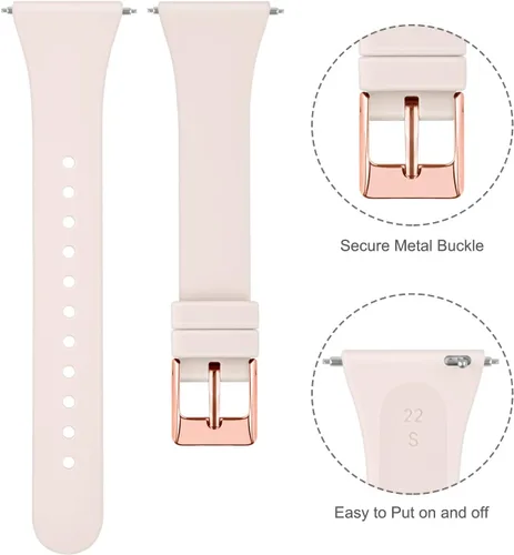 Miniatura 4 de Tobfit Correas de reloj deportivas delgadas, compatibles con Fitbit Versa 2 para mujeres y hombres, correas de silicona de repuesto, paquete de 3