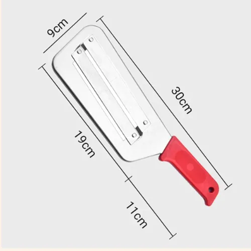 Miniatura 2 de Cortador de acero inoxidable de doble capa, triturador de cuchillos de verduras de cocina, cortador de repollo, trituradora de repollo para ensalada