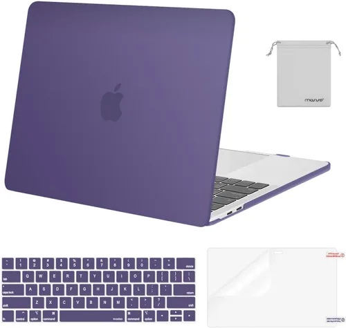 Miniatura 22 de MOSISO - Carcasa rígida de plástico, cubierta de teclado, protector de pantalla y bolsa de almacenamiento para MacBook Pro 13 pulgadas/33 cm Azul