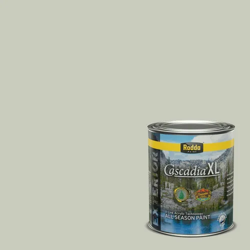 Miniatura 91 de Rodda Paint CASCADIA XL Pintura e imprimación satinada para exteriores en uno, cuarto de galón, azul playa norte