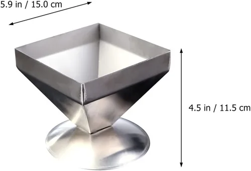 Miniatura 2 de DOITOOL Onigiri - Molde de acero inoxidable pirámide para tartas de carne, forma de triángulo, forma de relleno de alimentos, moldeador de arroz