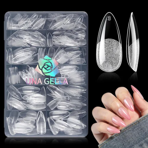 Miniatura 16 de UNA GELLA Pegamento de uñas súper fuerte de 0.07 onzas líquidas x 5 piezas para uñas a presión, puntas de uñas y uñas postizas transparentes, mini