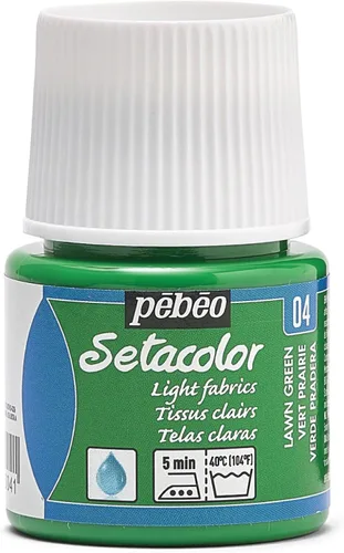 Miniatura 12 de Pebeo Setacolor - Pintura para tela (opaca, 45 ml), color dorado perla