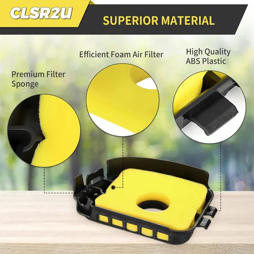 Miniatura 3 de Cubierta para limpiador de aire 595660 Filtro de aire 799579 Compatible con 590581 08P502 08P602 09P602 09P702 Series de motores MTD Troy Bilt AYP