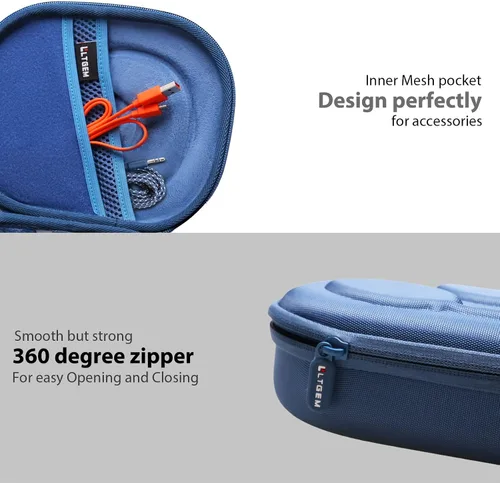 Miniatura 6 de LTGEM - Funda rígida de EVA para JBL Live 770NC/660NC/650BT/460NC/670NC/400BT/500BT y JBL Tune Azul