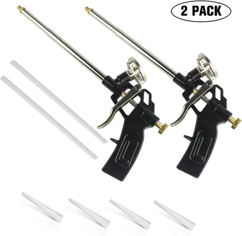 Miniatura 7 de 2 Pack Pistola de Espuma, Picowe Pistola de Espuma Expansible de Poliuretano, Pistola de Calafateo con Cuerpo de Metal, Pistola de Espuma de Paquete