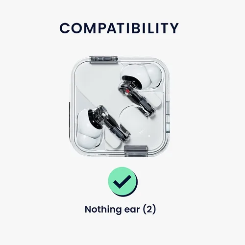 Miniatura 2 de kwmobile Funda compatible con Nothing Ear (2) - Funda de silicona para auriculares - Naranja