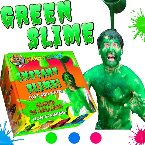 Miniatura 10 de PARTY GOAT Polvo de slime instantáneo rosa. Kit a granel de 25 galones. Solo tienes que añadir agua. Mezcla de slime líquido para volcar a personas