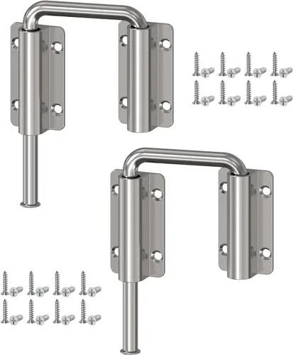 Miniatura 13 de Cerradura de puerta corredera de múltiples ángulos, cerradura de pestillo de aluminio en U para patio de 90/180 grados para puerta de granero