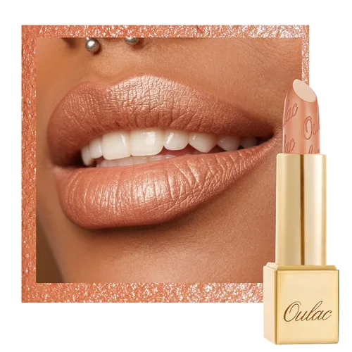 Miniatura 19 de Oulac Lápiz labial rojo, regalos de Navidad para mujeres, fórmula hidratante ligera con brillo 3D metálico, color de labios de alto impacto, Bomba