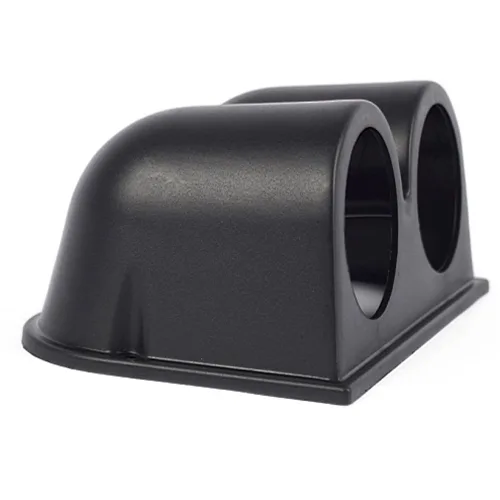 Miniatura 2 de E Support™ montura de 2" con un hueco para tablero para montar manómetros medidores para auto, ajuste universal, color negro Soporte universal