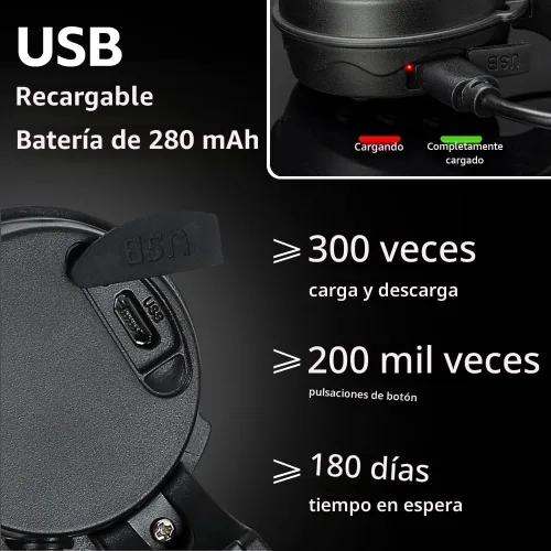 Miniatura 5 de Bocina de bicicleta electrónica de 120 db para ciclismo, cuerno de bicicleta eléctrica, 4 modos de sonido con batería recargable, impermeable