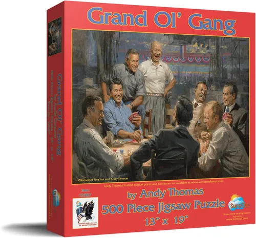 Miniatura 2 de SUNSOUT INC - Grand Ol' Gang - Rompecabezas de 500 piezas por artista: Andy Thomas, tamaño acabado 13 x 19 pulgadas, MPN # 19387