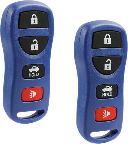 Llavero de entrada sin llave remoto para Nissan Altima Maxima 350Z Armada Quest Sentra / Infiniti EX35 FX35 FX45 G35 I35 Q45 QX56 (KBRASTU15 Azul),