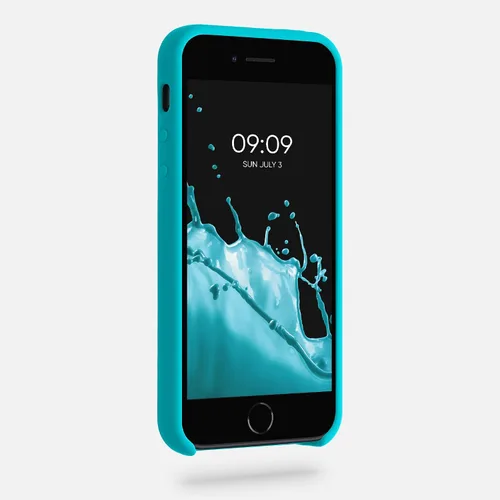 Miniatura 2 de kwmobile Funda Compatible con Apple iPhone SE (1.Gen 2016) / iPhone 5 / iPhone 5S Funda - Cubierta de Teléfono de Silicona TPU Suave - Cool Glacier