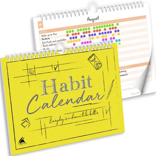 Miniatura 9 de Clever Fox Calendario de seguimiento de hábitos – Rastreador de objetivos inspirador y calendario de hábitos para hábitos atómicos – Colorido