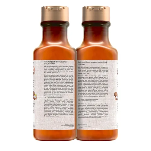Miniatura 6 de Maui Moisture Curl Quench + Champú de aceite de coco + acondicionador para hidratar y desenredar el cabello rizado apretado, champú suavizante