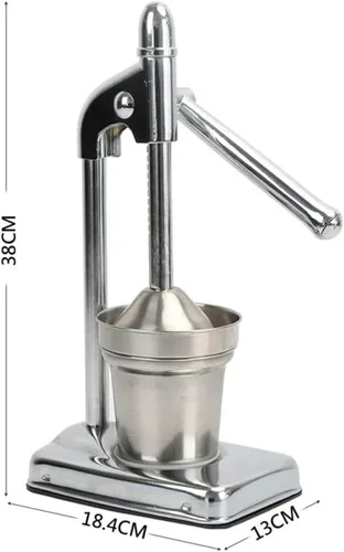 Miniatura 7 de Exprimidor de hierro fundido, exprimidor de hierro fundido, jugo manual efectivo de acero inoxidable, extractor de jugo de prensa manual resistente