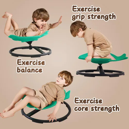 Miniatura 5 de Silla giratoria para niños autistas, juguetes sensoriales para niños con autismo, silla giratoria sensorial de 360°, asiento giratorio