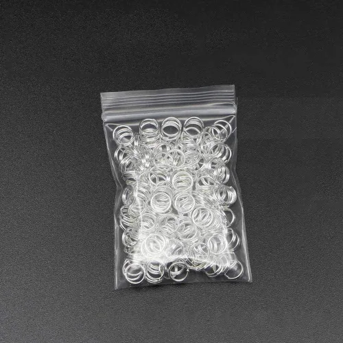 Miniatura 3 de 400 anillos de salto divididos de 0.472 pulgadas, anillos de metal, conectores de alambre, pequeño llavero para hacer joyas, manualidades, oro