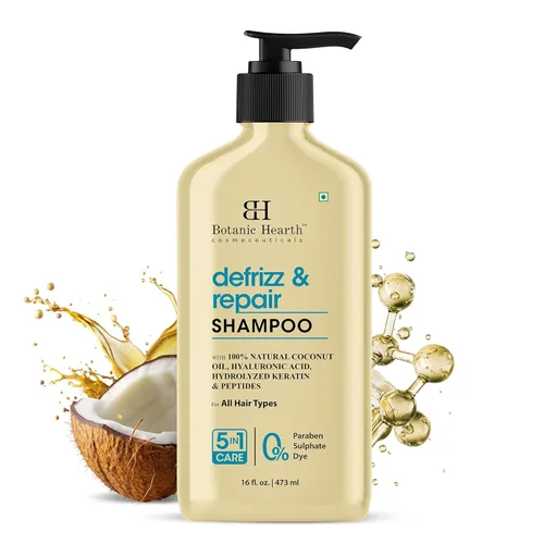 Miniatura 12 de Botanic Hearth Champú de Manteca de Karité Africana Infundido con Aceite de Jojoba, Ácido Hialurónico, Vitamina E y Ceramida Champú Aclarante