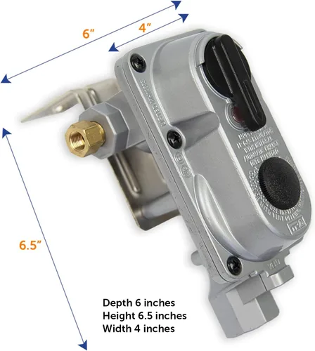 Miniatura 5 de Flame King (KT12ACR-2a) Regulador de gas propano LP de dos etapas con recambio automático con dos pigtails de 12 pulgadas para vehículos