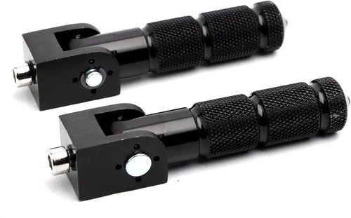 Minho Negro CNC Reposapiés Plegables para Motocicleta y Bicicleta, Clavijas M8, Apoyapiés Trasero para Mini Bicicleta, Partes para Honda Grom