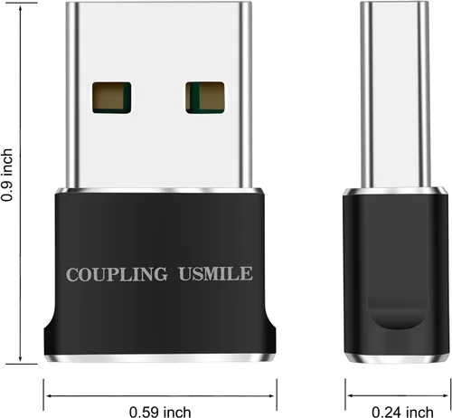 Miniatura 7 de Adaptador USB a USB C, 4 paquetes para iPhone de carga rápida, transferencia y conversión OTG tipo C. USBC a A compatible con iPhone 17/16/15 Plus