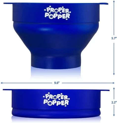 Miniatura 6 de La original Proper Popper - Palomera de microondas para palomitas de maíz, fabricada en silicona, cuenco plegable sin BPA y apto para lavavajillas